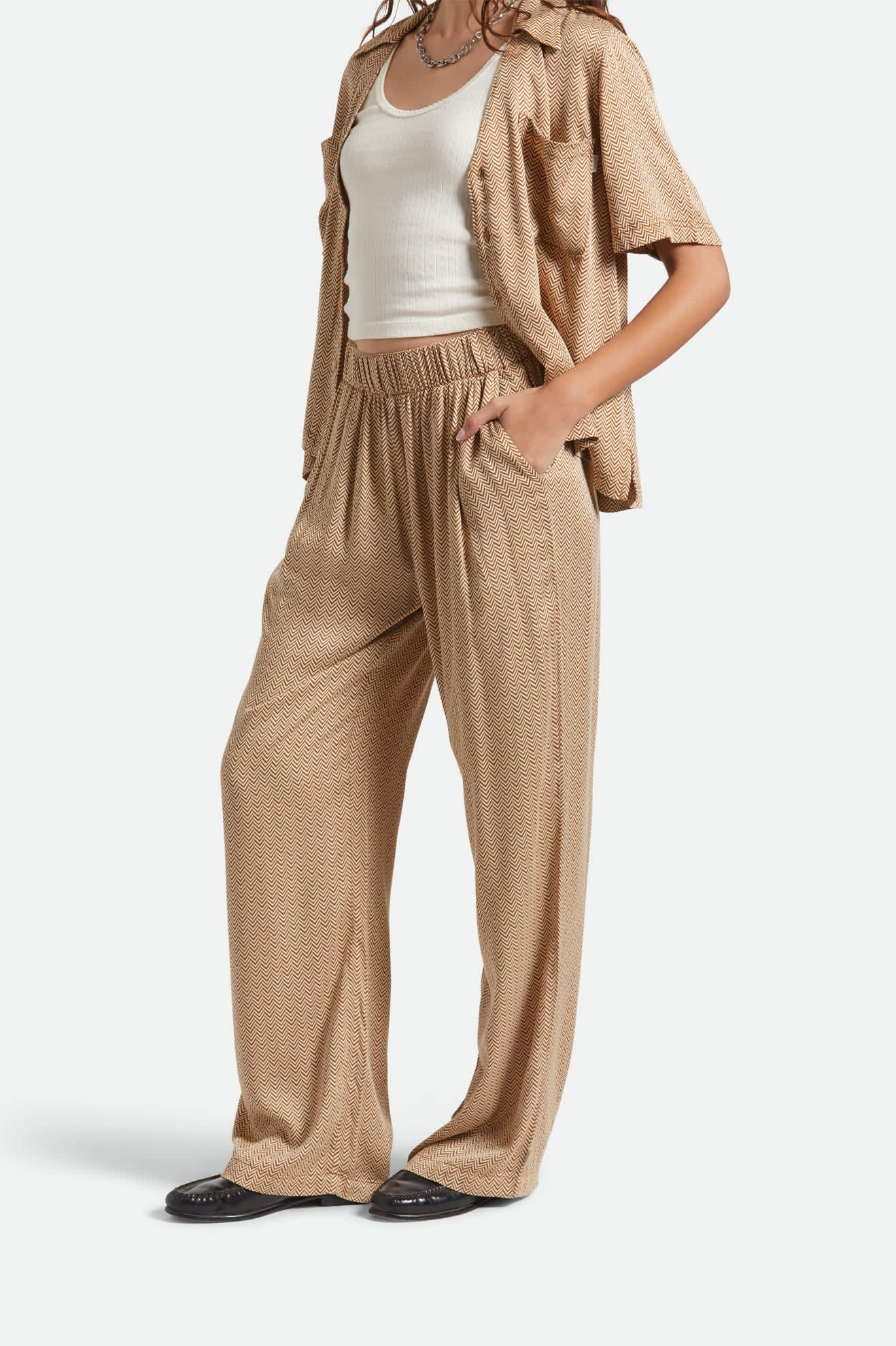 Hudson Lounge Pant - Washed Copper/Whitecap - Image 5